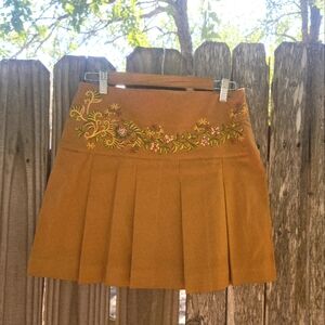 Vintage Que Pleated Miniskirt